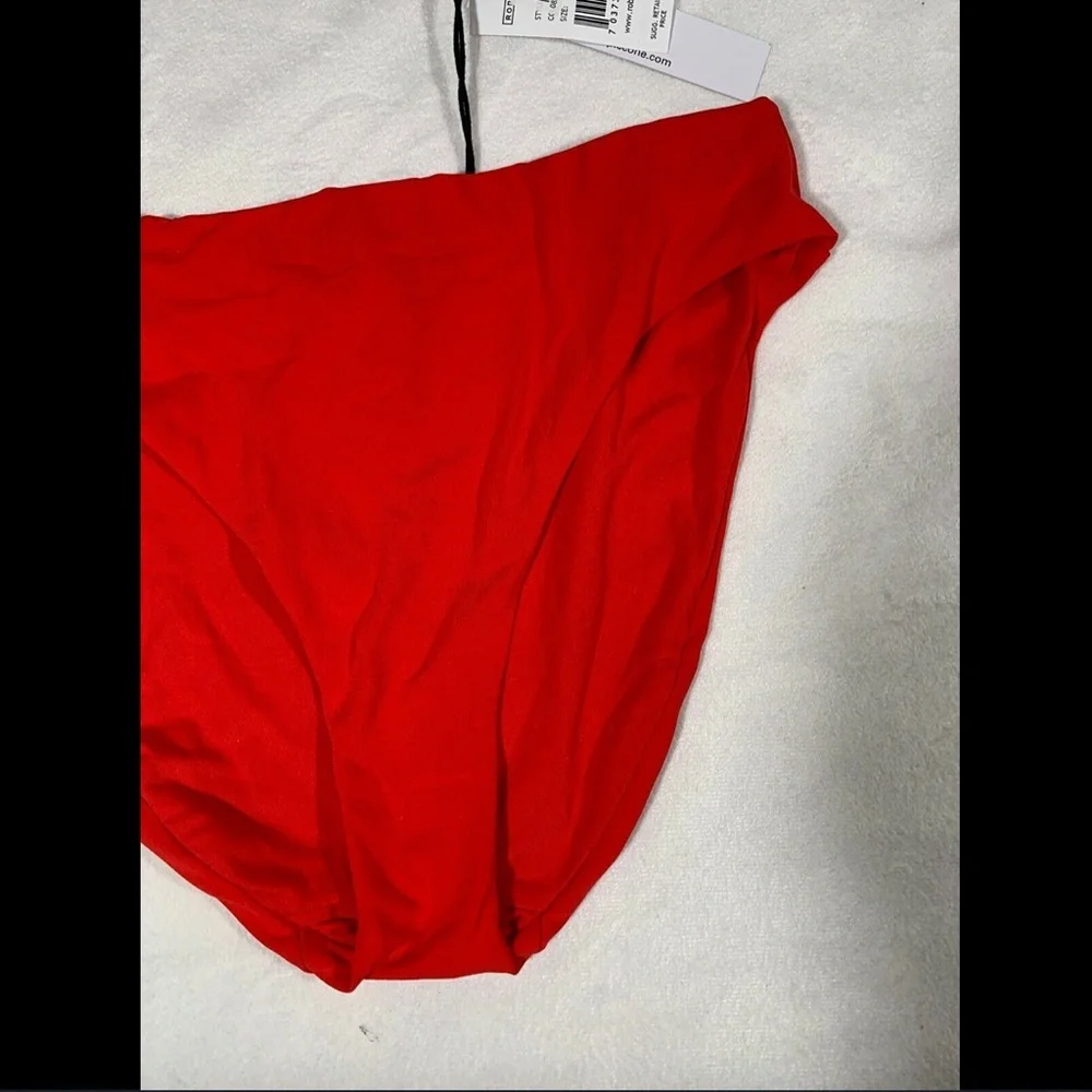 NWT‎ $74 Robin Piccone Ava High Waist Bikini Bottom